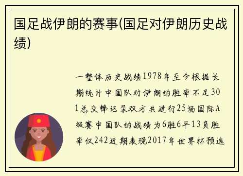 国足战伊朗的赛事(国足对伊朗历史战绩)